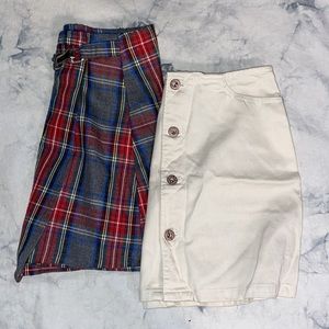 2 Y2K kids skirts